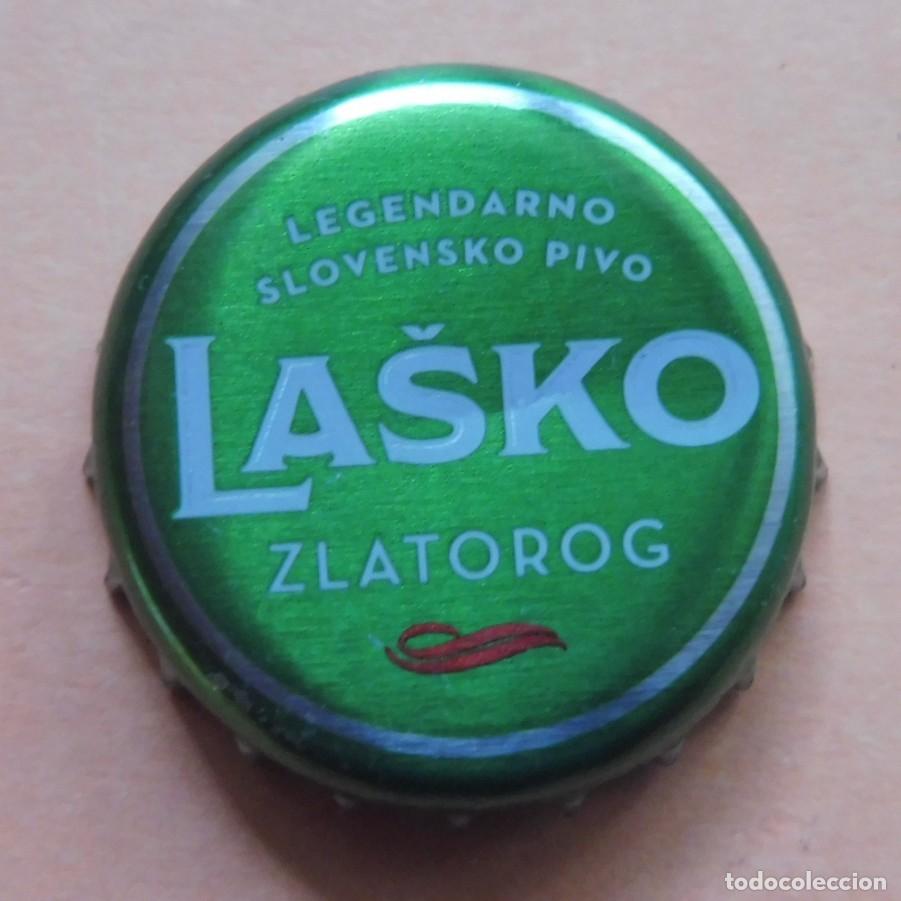 Coleccionismo de cervezas: TAP&Oacute;N CORONA - CHAPA CERVEZA, BEER, BOTTLE CAP - LASKO ZLATOROG - ESLOVENA