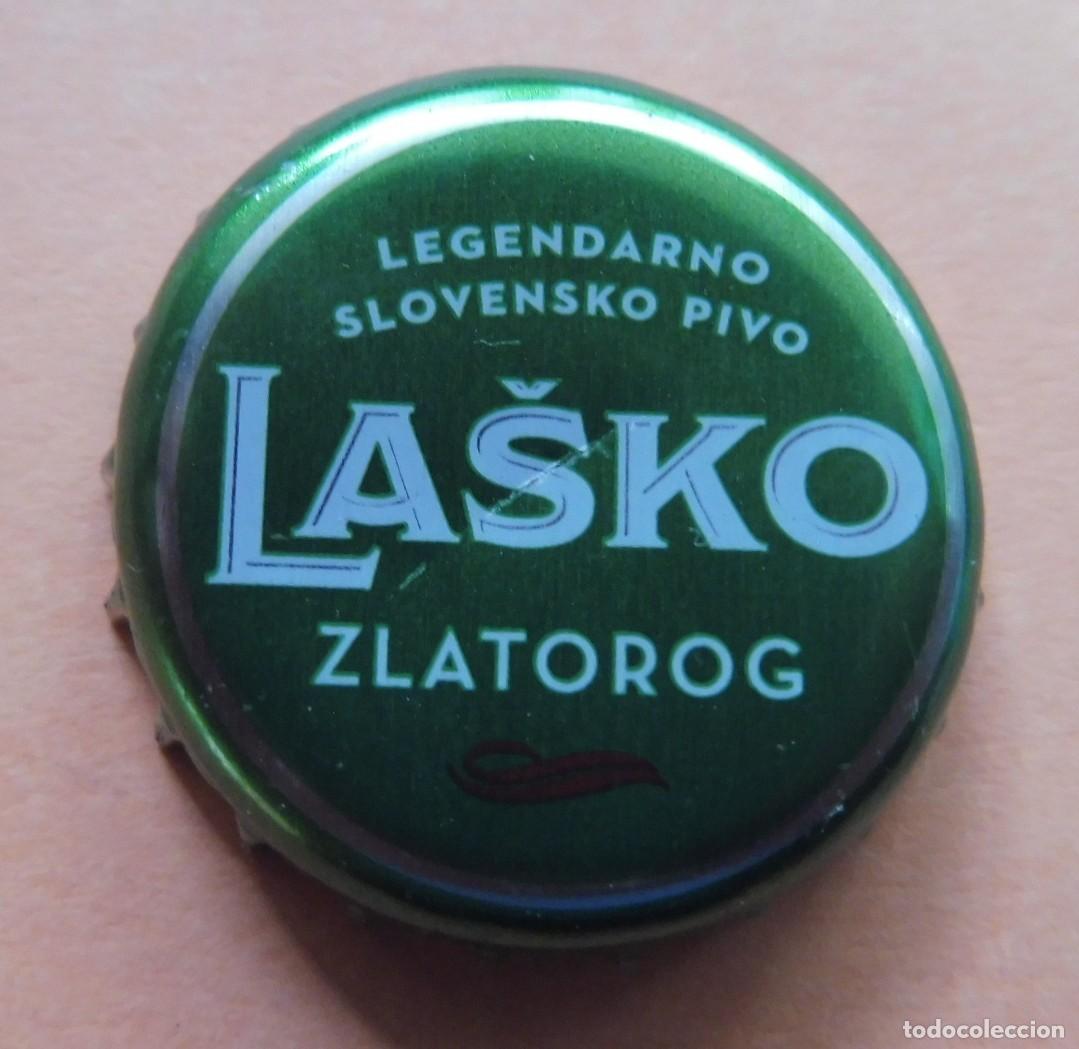 Coleccionismo de cervezas: TAP&Oacute;N CORONA - CHAPA CERVEZA, BEER, BOTTLE CAP - LASKO ZLATOROG - ESLOVENA