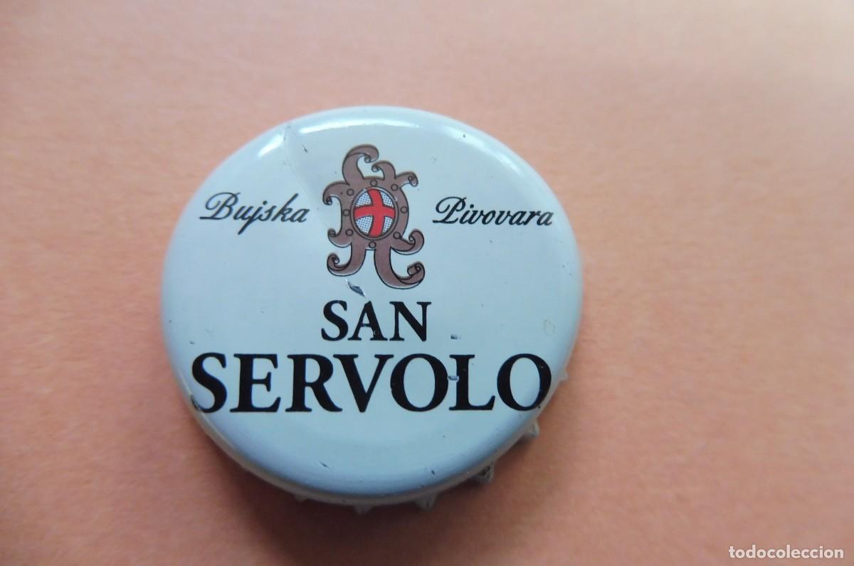 Coleccionismo de cervezas: TAP&Oacute;N CORONA - CHAPA CERVEZA, BEER, BOTTLE CAP - SAN SERVOLO - CROACIA, BUJSKA PIVOVARA