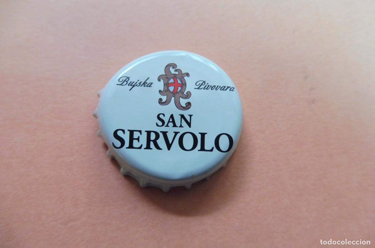 Coleccionismo de cervezas: TAP&Oacute;N CORONA - CHAPA CERVEZA, BEER, BOTTLE CAP - SAN SERVOLO - CROACIA, BUJSKA PIVOVARA