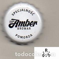 Coleccionismo de cervezas: chapa - cerveza - POLONIA - Amber
