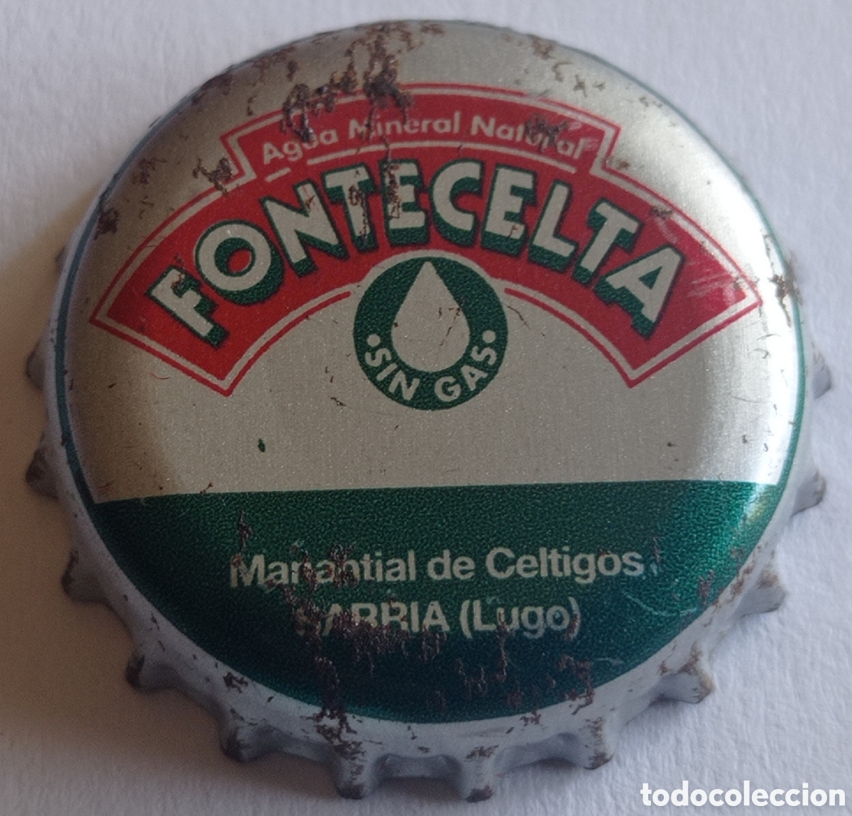 Coleccionismo de cervezas: TAP&Oacute;N CORONA AGUA FONTECELTA FTE TCI