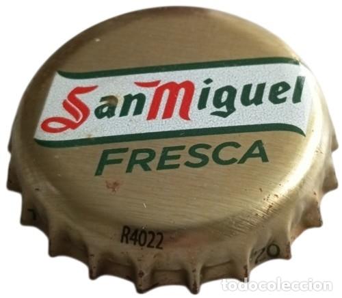 Coleccionismo de cervezas: Capsule de Bi&egrave;re Beer Crown Cap San Miguel Fresca RP1009 tap&oacute;n corona