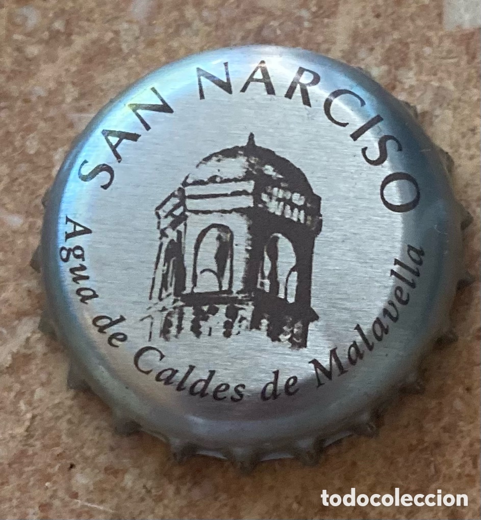 Coleccionismo de cervezas: BOTTLE CAP CHAPA WATER TAP&Oacute;N CORONA AGUA SAN NARCISO(5) GIRONA.FAB.CHAPA:CP---LOTE N. 1376--CARMANJO