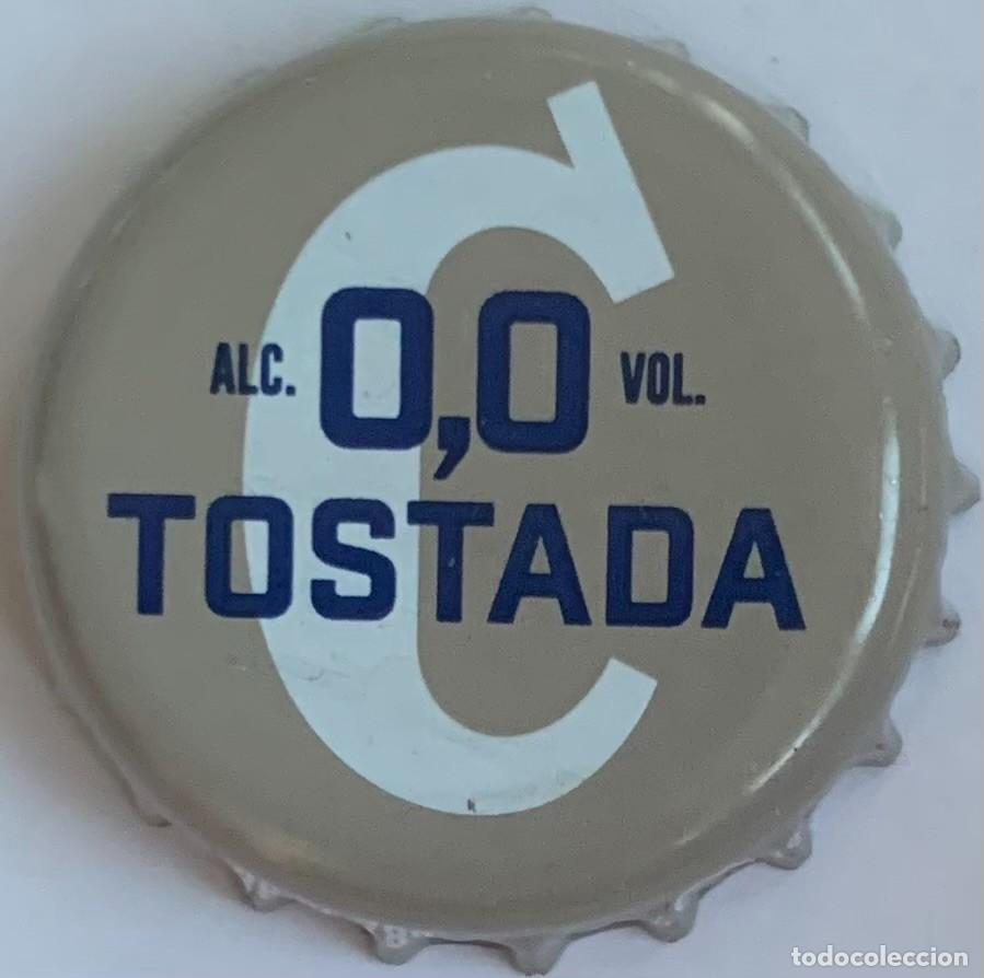 Coleccionismo de cervezas: Chapa de cerveza Cruzcampo 0,0 tostada