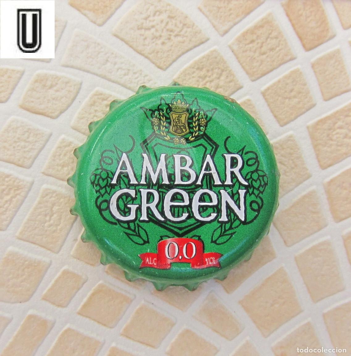 Coleccionismo de cervezas: CHAPAS TAPON CORONA CHAPA CERVEZA AMBAR GREEN