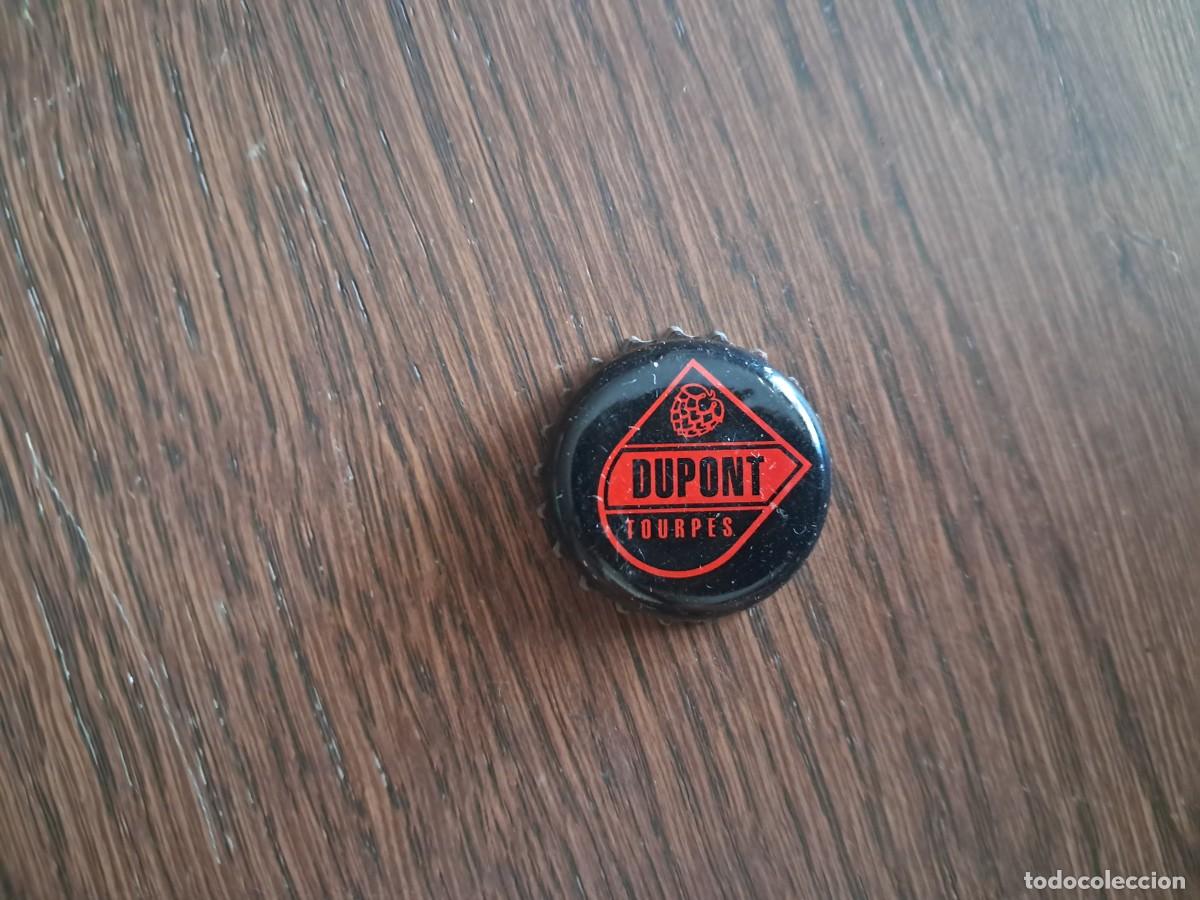 Coleccionismo de cervezas: chapa tap&oacute;n corona de cerveza, dupont tourpes.