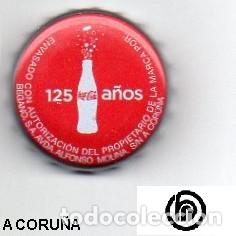 Coleccionismo de cervezas: chapa - refresco - ESPA&Ntilde;A - Coca Cola 125 A&ntilde;os