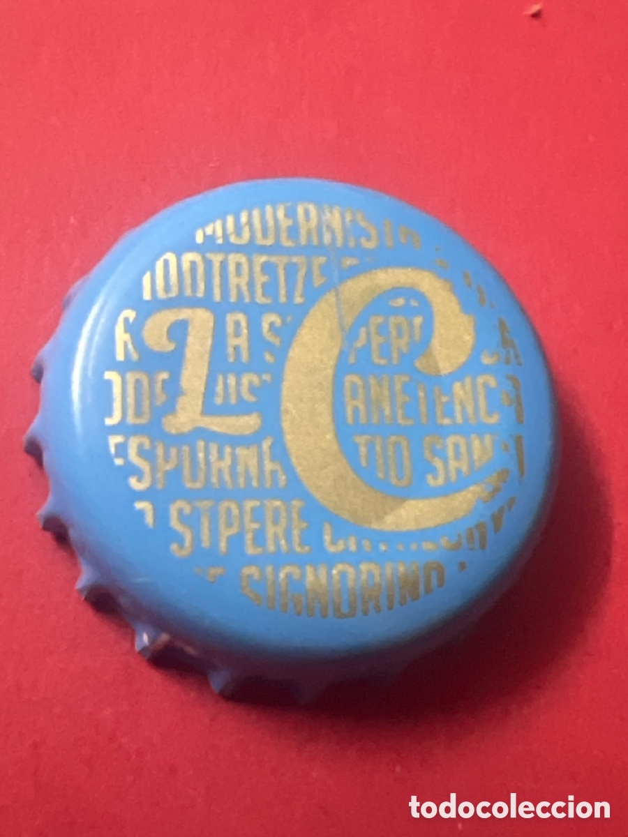 Coleccionismo de cervezas: T4/X123/B3. CHAPA CERVEZA - ESPA&Ntilde;A - LC MODERNISTA 100TRETZE CANETENCA TIO ESPURNA STPERE SIGNORINA