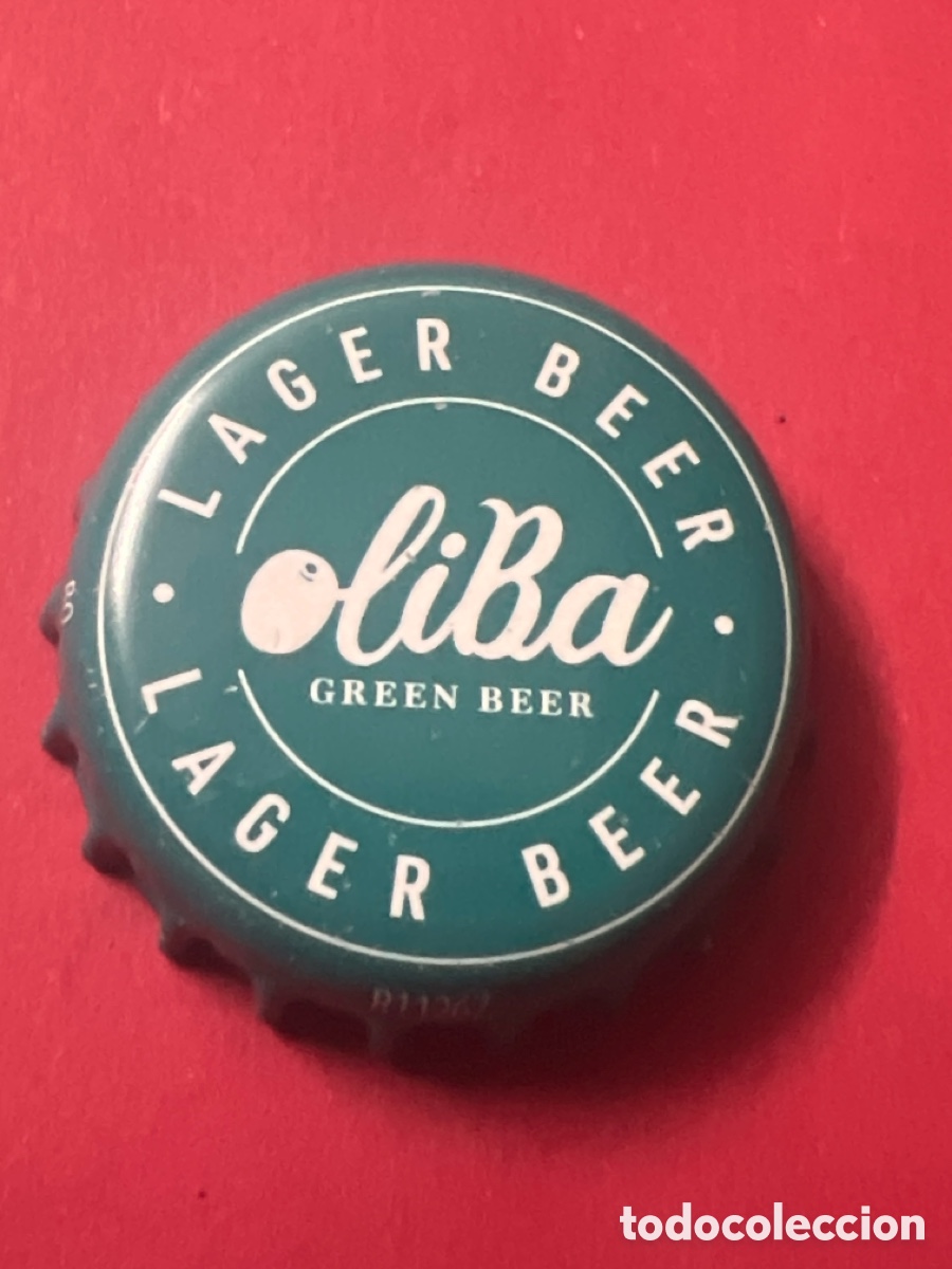 Coleccionismo de cervezas: T4/X123/D3. CHAPA CERVEZA - ESPA&Ntilde;A - Oliba Green Beer Lager Beer