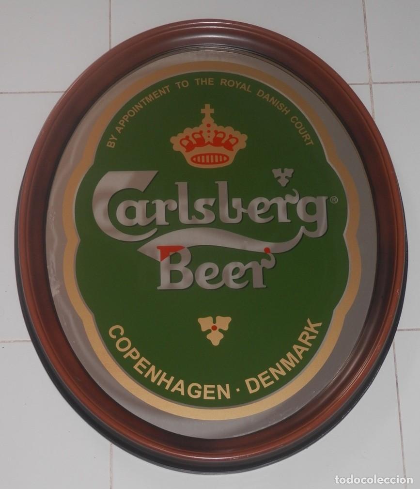 Coleccionismo de cervezas: ESPEJO DE LA CERVEZA CARLSBERG