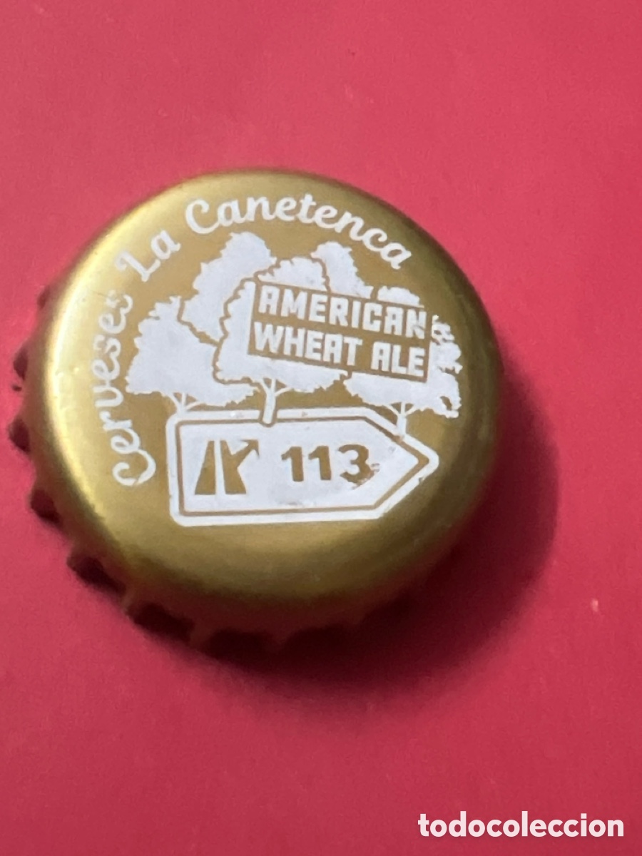 Coleccionismo de cervezas: T4/X123/F2. CHAPA CERVEZA - Cerveses La Canetenca American wheat ale 113