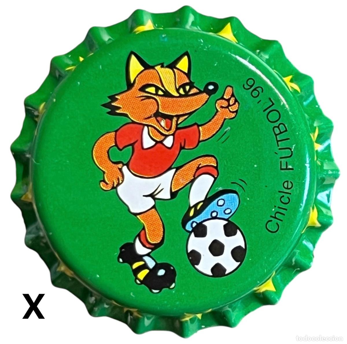Coleccionismo de cervezas: TAPON CORONA CHAPA BOTTLE CAP KRONKORKEN TAPPI CAPSULE CHICLE FUTBOL 96 -