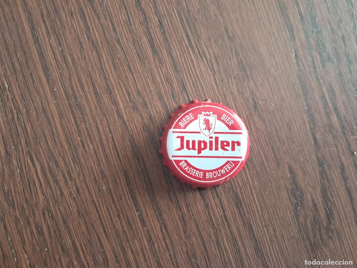 Coleccionismo de cervezas: Chapa tap&oacute;n corona de cerveza, jupiler.