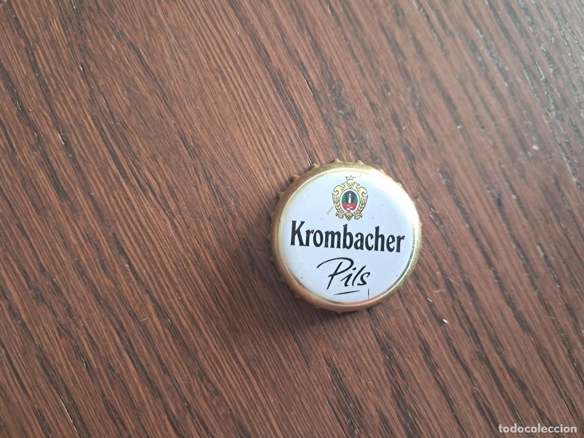 Coleccionismo de cervezas: Chapa tap&oacute;n corona de cerveza, krombacher.