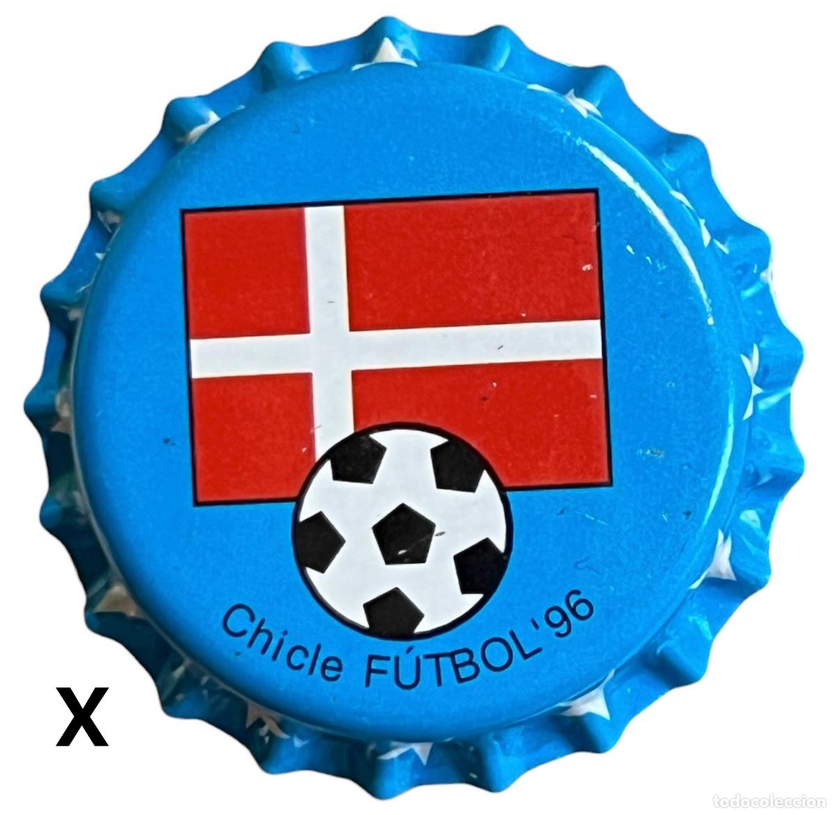Coleccionismo de cervezas: TAPON CORONA CHAPA BOTTLE CAP KRONKORKEN TAPPI CAPSULE CHICLE FUTBOL 96 - DINAMARCA