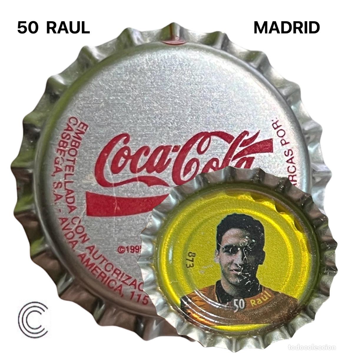 Coleccionismo de cervezas: TAPON CORONA CHAPA BOTTLE CAP KRONKORKEN TAPPI CAPSULE COCA COLA 50 RAUL - MADRID