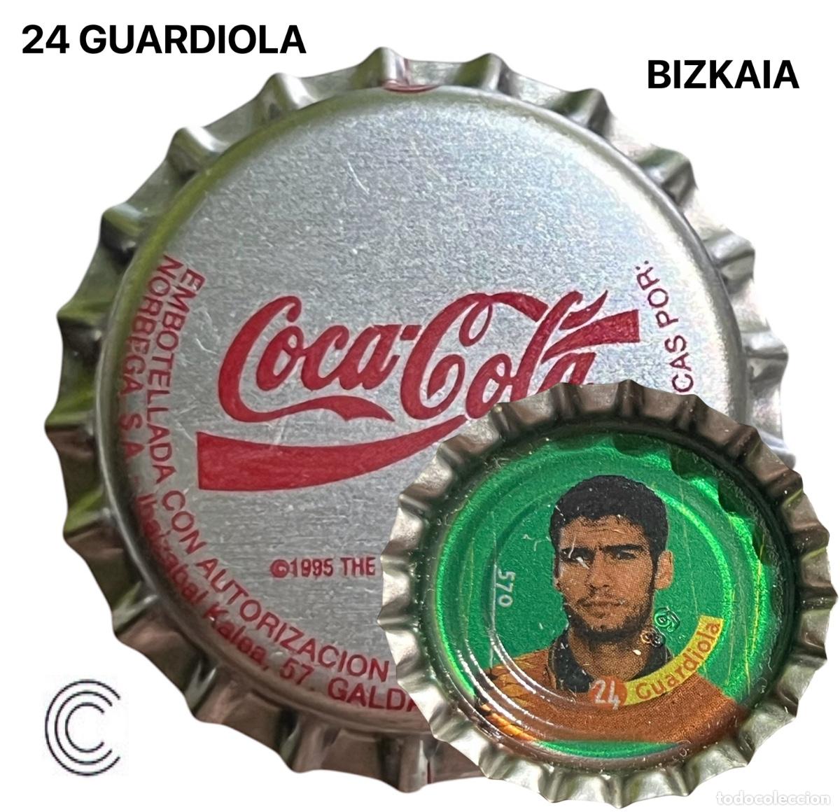Coleccionismo de cervezas: TAPON CORONA CHAPA BOTTLE CAP KRONKORKEN TAPPI CAPSULE COCA COLA - BISKAIA - 24 GUARDIOLA