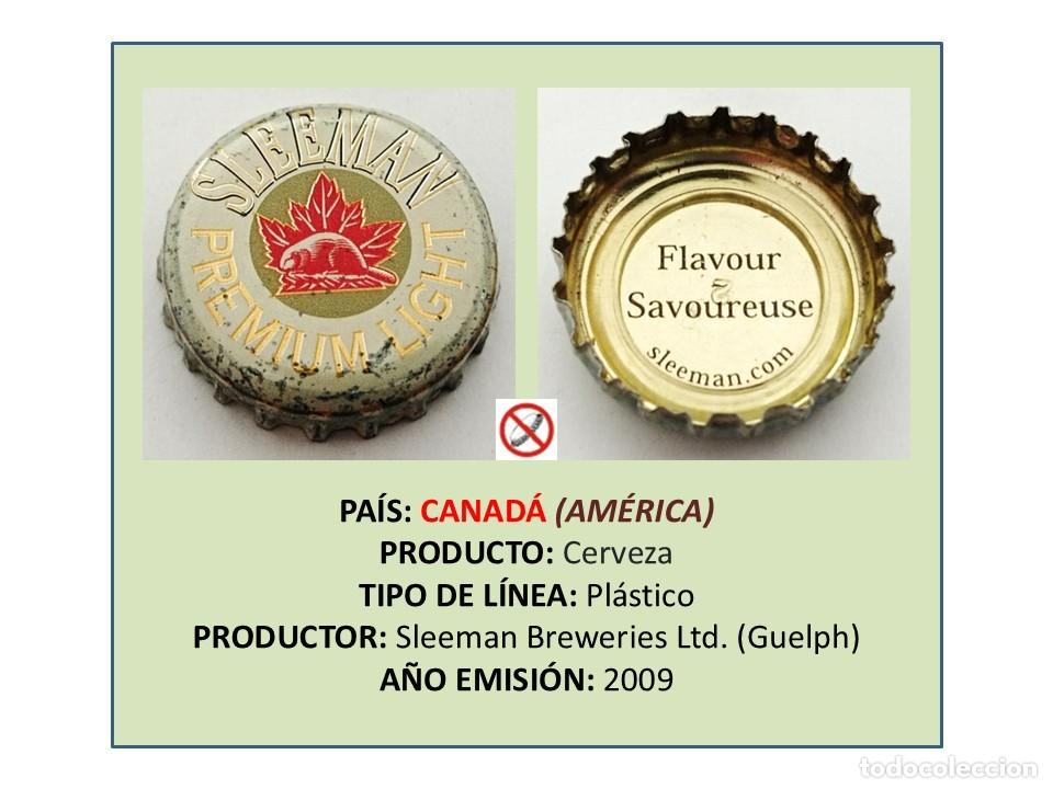 Coleccionismo de cervezas: TAPON CORONA CAPSULA CHAPA CERVEZA SLEEMAN PREMIUM LIGHT (CANAD&Aacute;)
