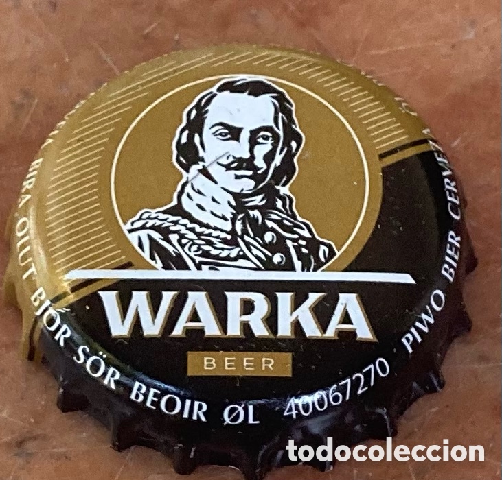 Coleccionismo de cervezas: TAP&Oacute;N CORONA BOTTLE CAP CHAPA CERVEZA BIERE PIVO BEER WARKA(3). POLONIA.--LOTE N. 2776--CARMANJO
