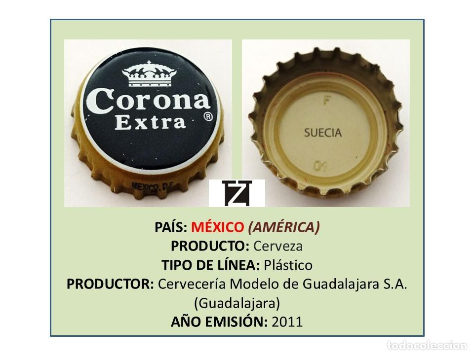 Coleccionismo de cervezas: TAPON CORONA CAPSULA CHAPA CERVEZA CORONA EXTRA (M&Eacute;XICO)