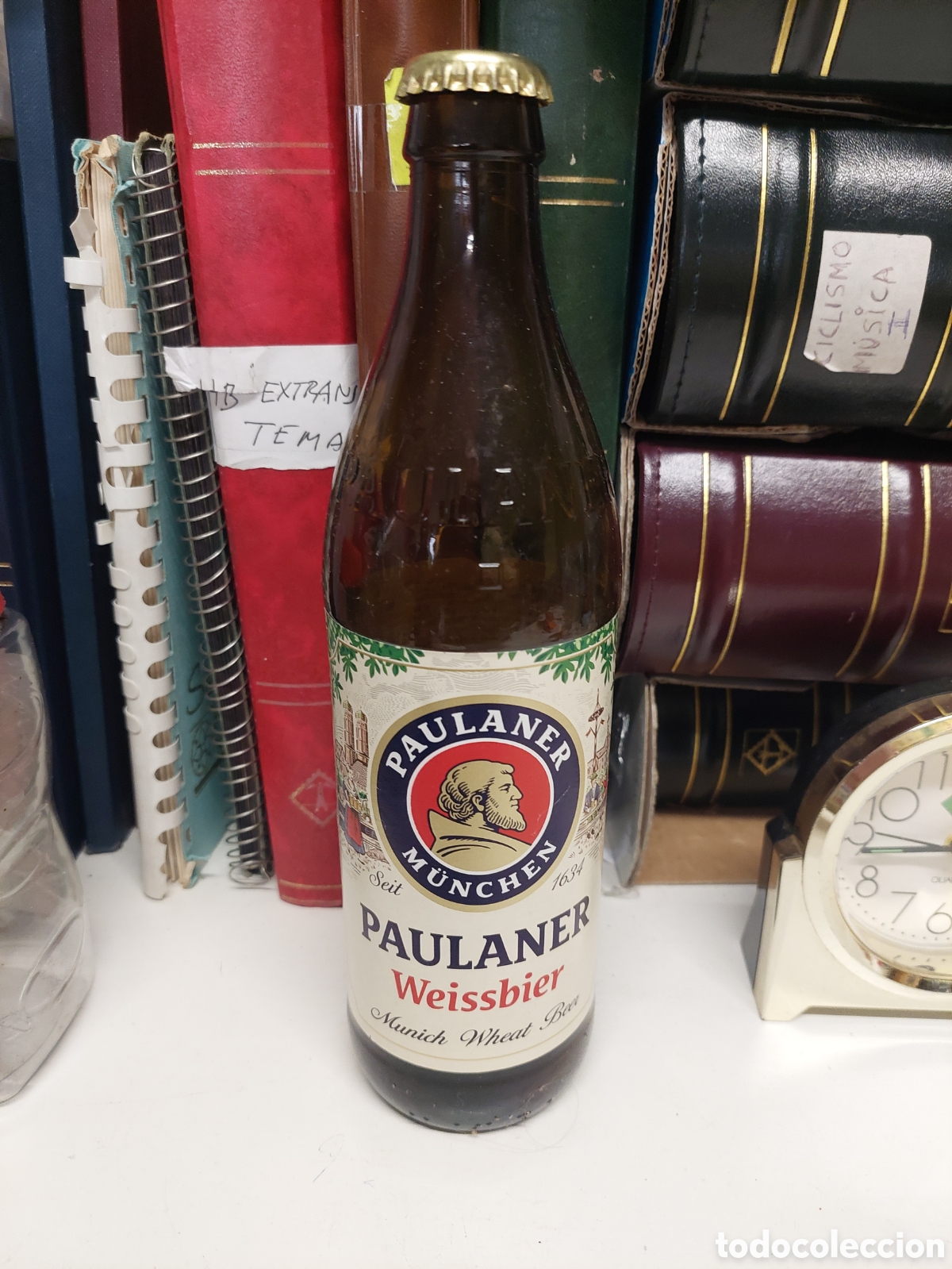 Coleccionismo de cervezas: BOTELLA CERVEZA VAC&Iacute;A OAULABER M&Uacute;NICH 0.5 l