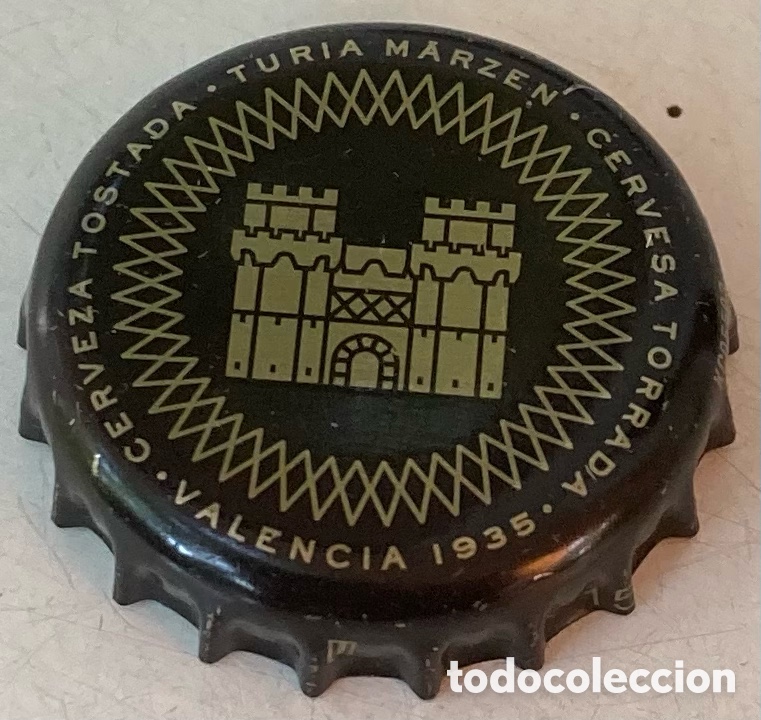 Colecionismo de cervejas: BOTTLE CAP TAP&Oacute;N CORONA CHAPA CERVEZA BIERE BIRRA PIVO BIER BEER TURIA MARZEN.--LOTE N.1029-CARMANJO
