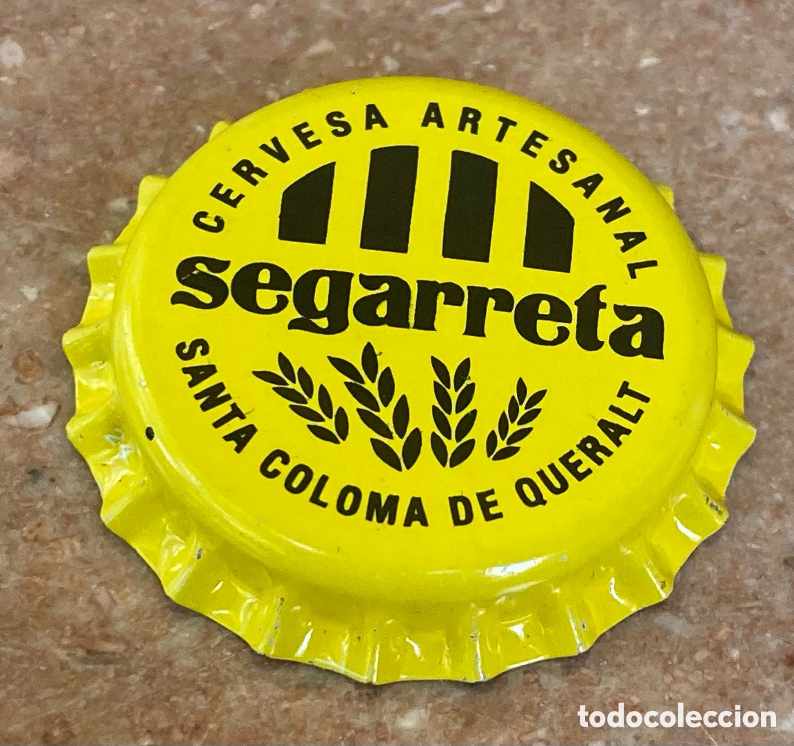 Coleccionismo de cervezas: BOTTLE CAP CHAPA TAP&Oacute;N CORONA BEER CERVEZA ARTESANA SEGARRETA(6).TARRAGONA .--LOTE N. 1294--CARMANJO