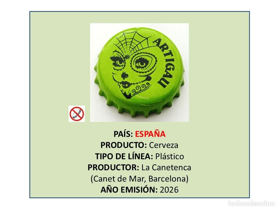 Coleccionismo de cervezas: TAPON CORONA CAPSULA CHAPA CERVEZA ARTIGAU (ESPA&Ntilde;A)