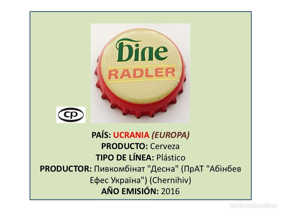Coleccionismo de cervezas: TAPON CORONA CAPSULA CHAPA CERVEZA BINE RADLER GRAPEFRUIT & PEACH (UCRANIA)