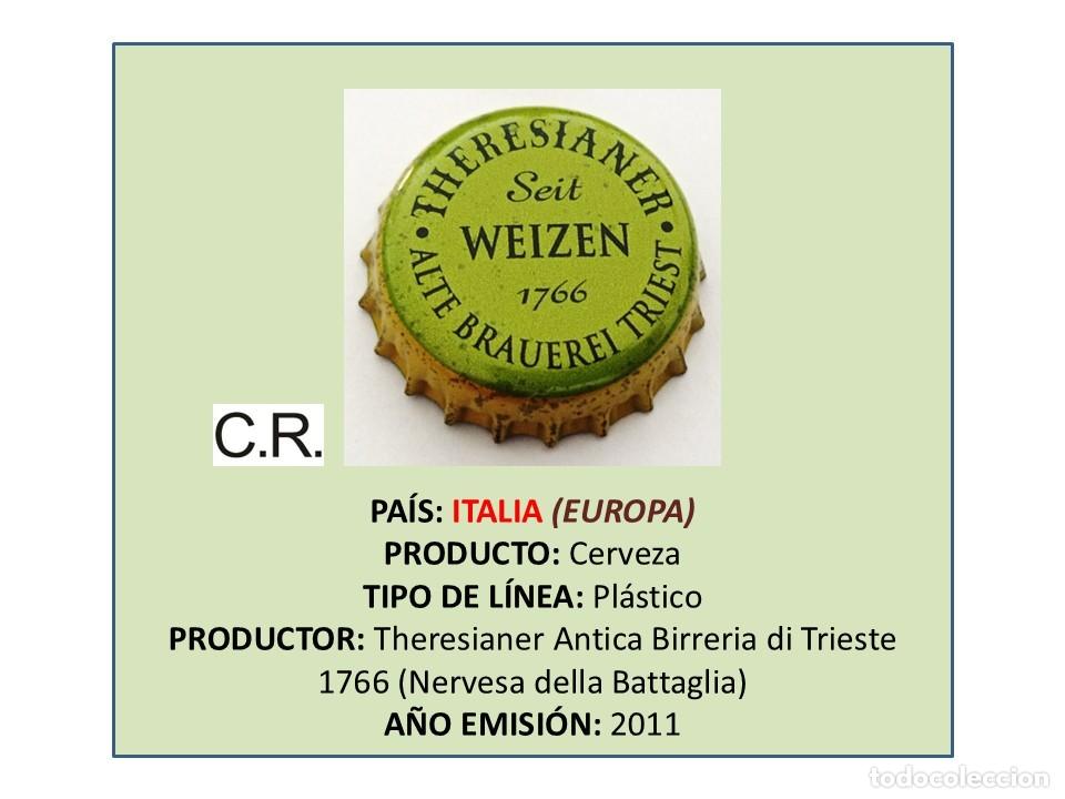 Coleccionismo de cervezas: TAPON CORONA CAPSULA CHAPA CERVEZA THERESIANER WEIZEN (ITALIA)