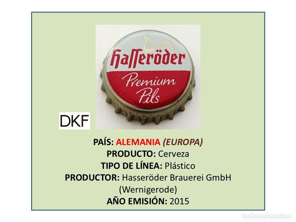 Coleccionismo de cervezas: TAPON CORONA CAPSULA CHAPA CERVEZA HASSER&Ouml;DER PREMIUM PILS (ALEMANIA)