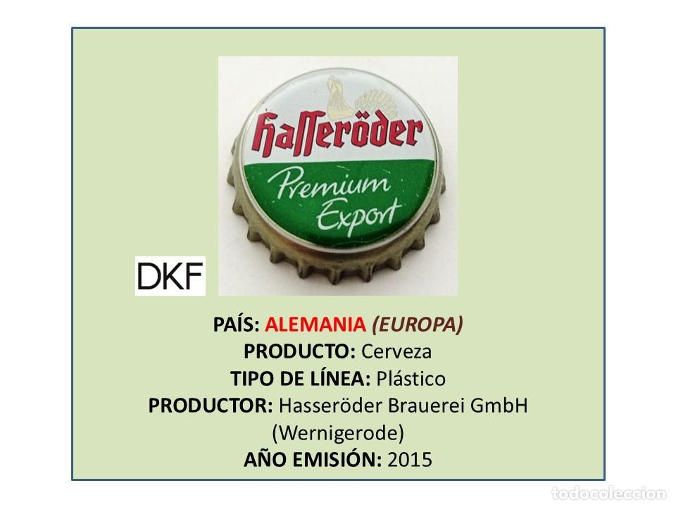 Coleccionismo de cervezas: TAPON CORONA CAPSULA CHAPA CERVEZA HASSER&Ouml;DER PREMIUM EXPORT (ALEMANIA)