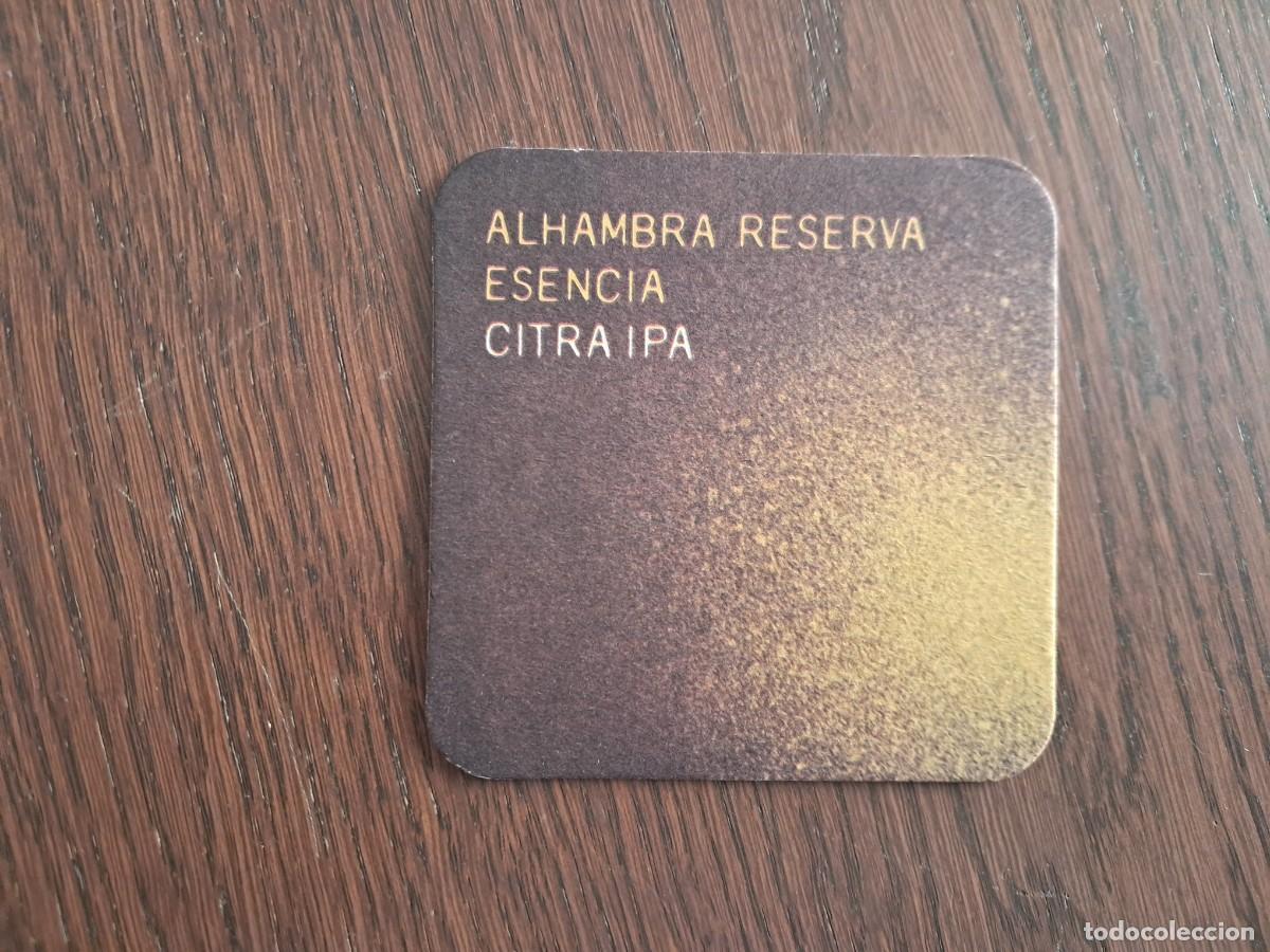 Coleccionismo de cervezas: posavasos de cerveza, Alhambra reserva, esencia citra ipa