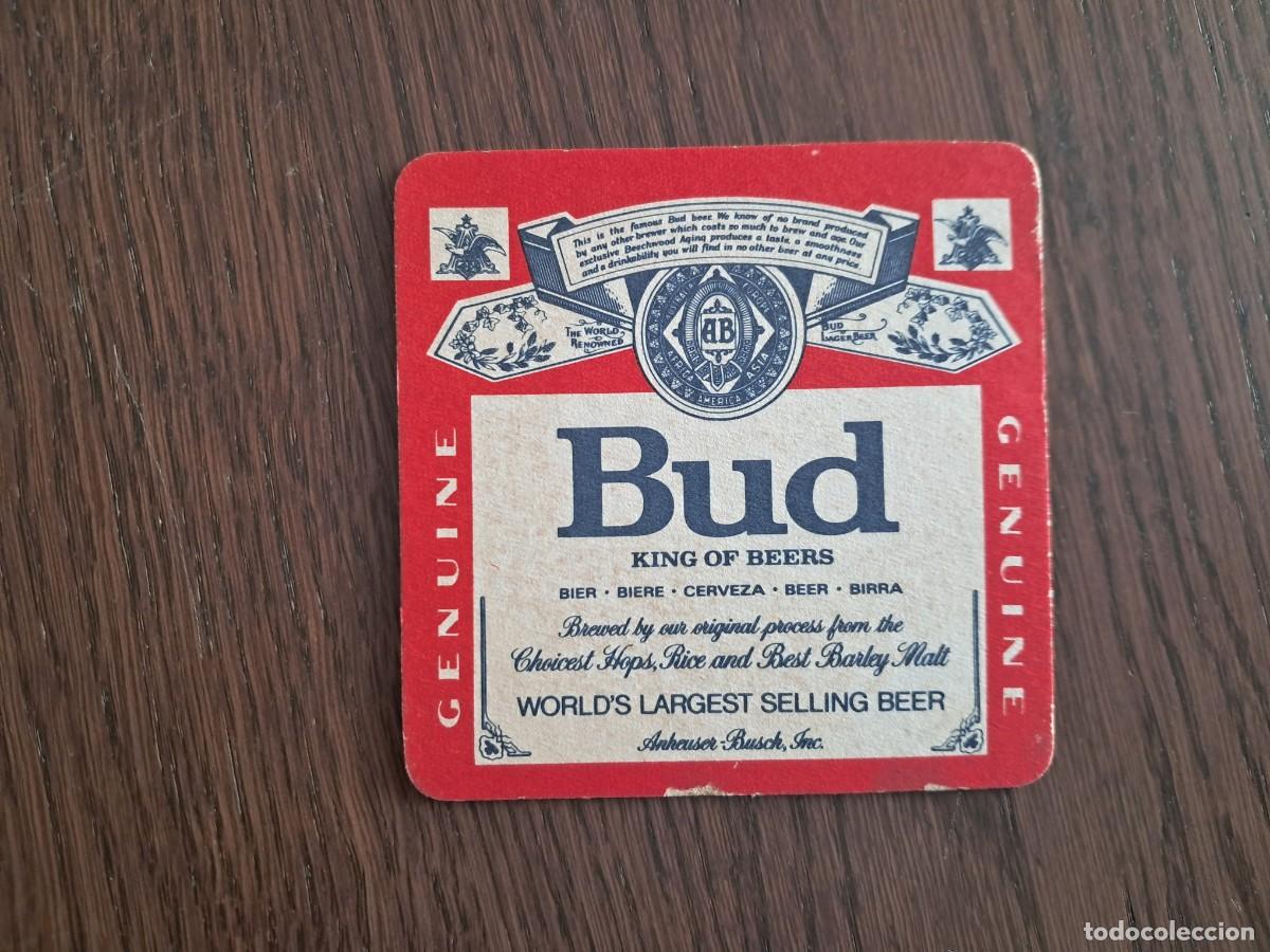 Coleccionismo de cervezas: posavasos de cerveza, bud. - Foto 1