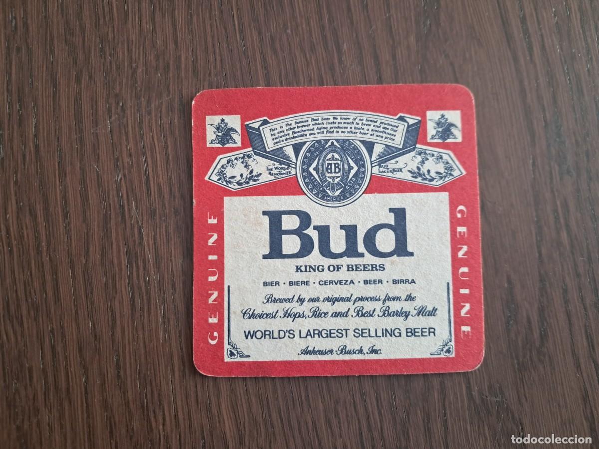 Coleccionismo de cervezas: posavasos de cerveza, bud. - Foto 2