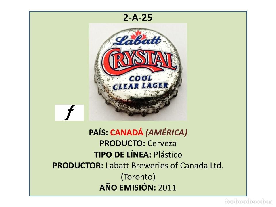 Coleccionismo de cervezas: TAPON CORONA CAPSULA CHAPA CERVEZA LABATT CRYSTAL (CANAD&Aacute;)
