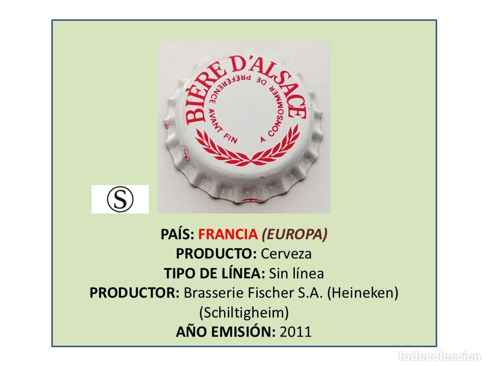 Coleccionismo de cervezas: TAPON CORONA CAPSULA CHAPA CERVEZA BI&Egrave;RE D'ALSACE (FRANCIA)