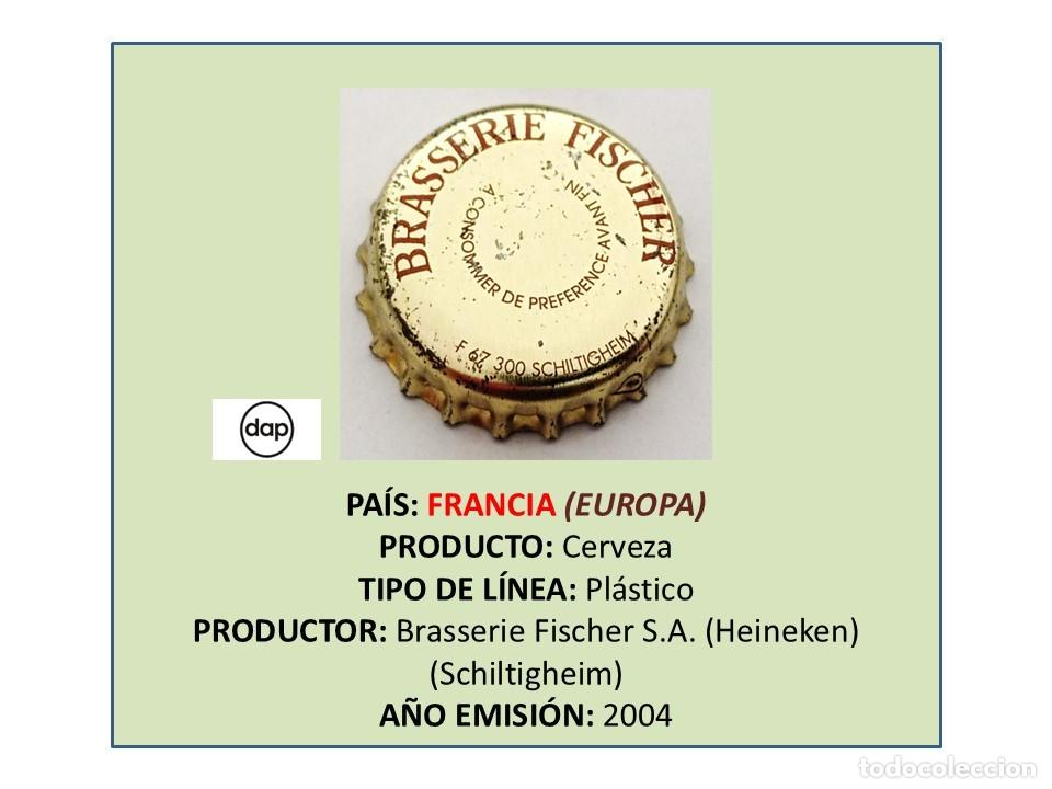 Coleccionismo de cervezas: TAPON CORONA CAPSULA CHAPA CERVEZA FISCHER (FRANCIA)
