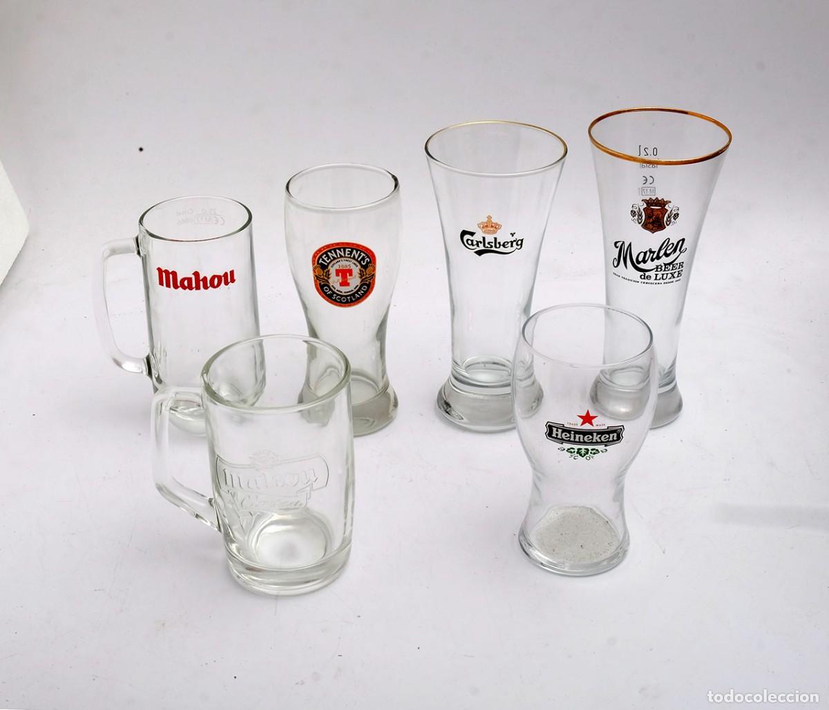Coleccionismo de cervezas: Vasos y jarras de cerveza . Varias marcas
