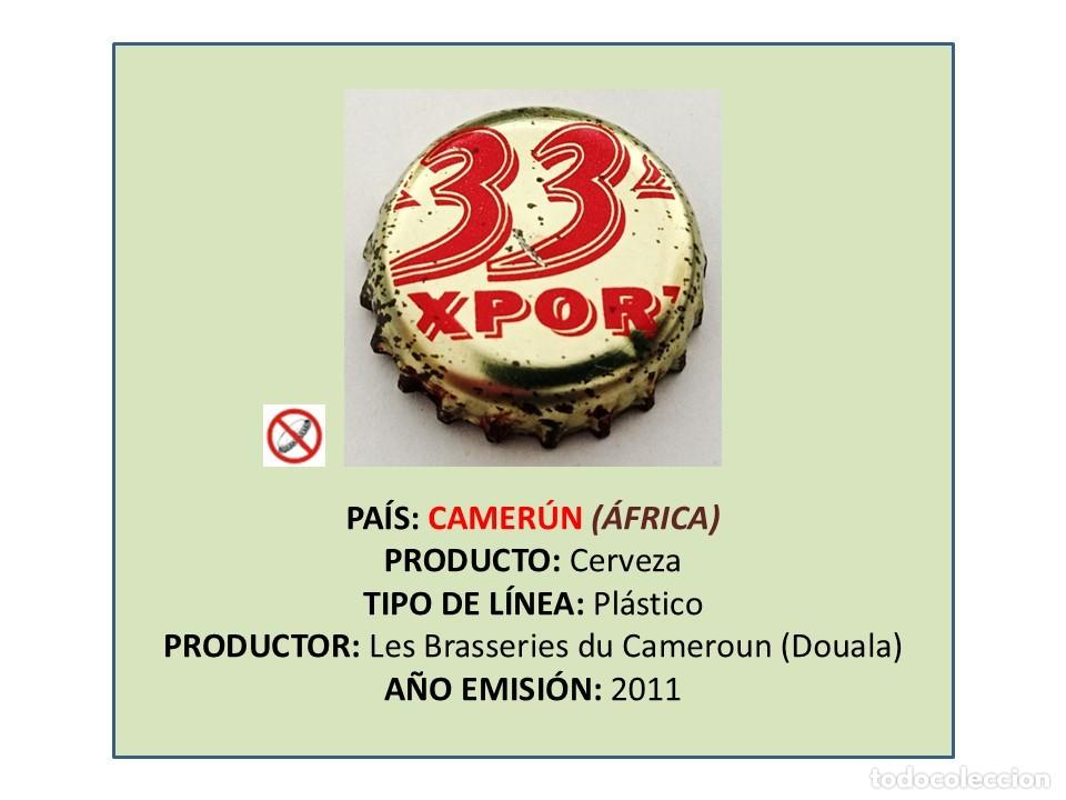 Coleccionismo de cervezas: TAPON CORONA CAPSULA CHAPA CERVEZA 33 EXPORT (CAMER&Uacute;N)