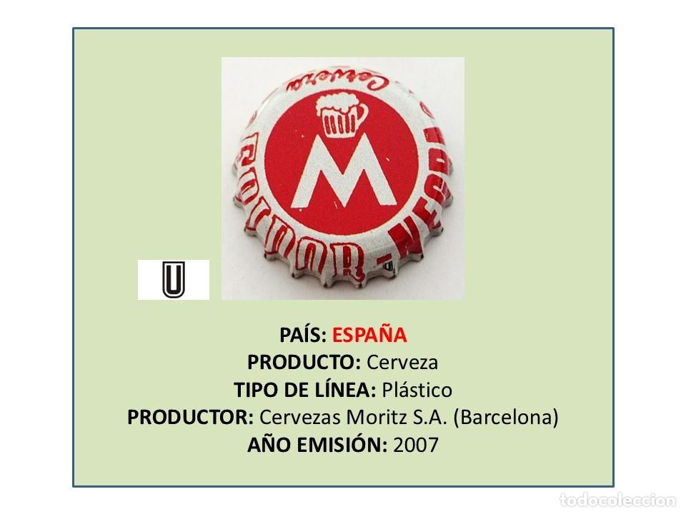 Coleccionismo de cervezas: TAPON CORONA CAPSULA CHAPA CERVEZA MORITZ EPIDOR NEGRA (ESPA&Ntilde;A)