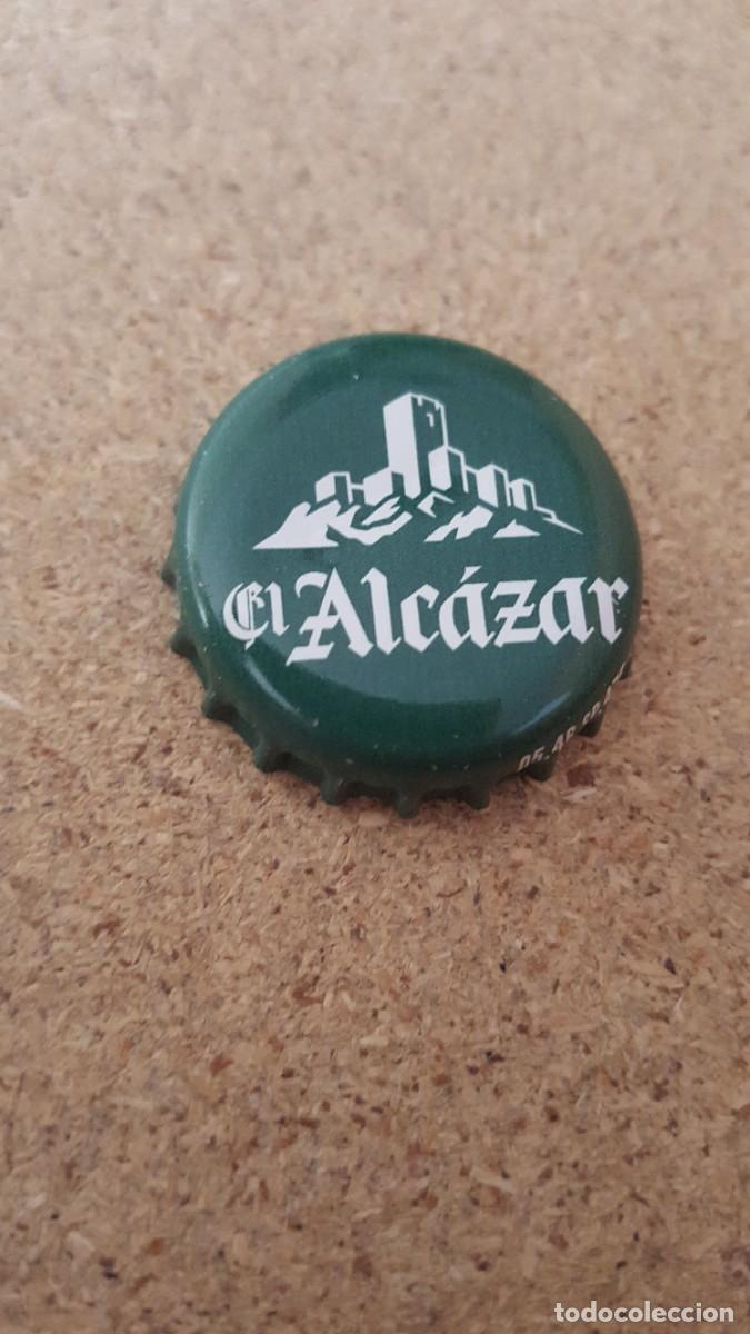 Coleccionismo de cervezas: Chapa/tap&oacute;n/corona, cerveza El Alc&aacute;zar.
