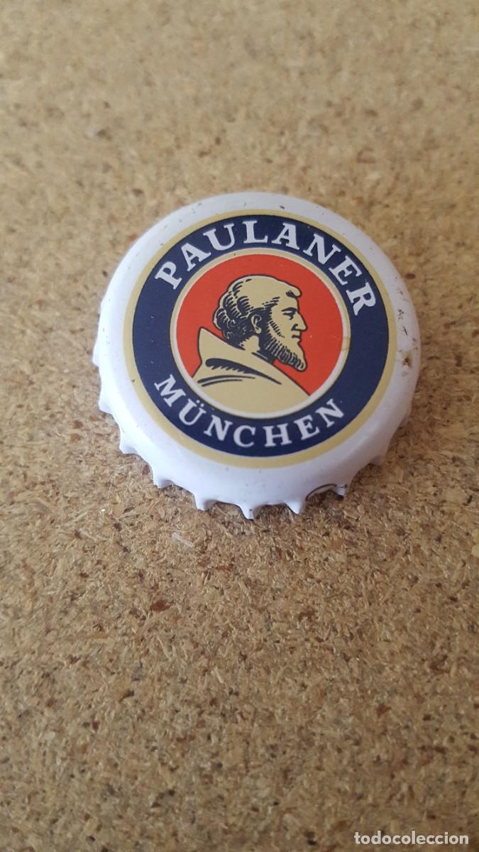 Coleccionismo de cervezas: Chapa/tap&oacute;n/corona, cerveza Paulaner.