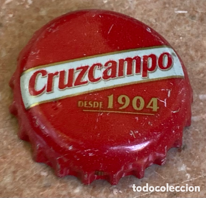 Coleccionismo de cervezas: BOTTLE CAP TAP&Oacute;N CORONA BEER CAPSULE BIERE CHAPA BIRRA CERVEZA CRUZCAMPO.--LOTE N. 2220--CARMANJO