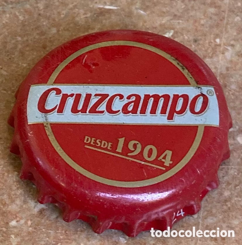Coleccionismo de cervezas: BOTTLE CAP TAP&Oacute;N CORONA BEER CAPSULE BIERE CHAPA BIRRA CERVEZA CRUZCAMPO.--LOTE N. 1497--CARMANJO