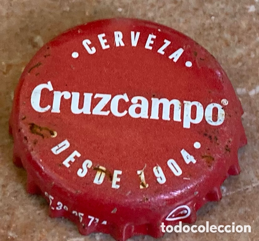 Coleccionismo de cervezas: BOTTLE CAP TAP&Oacute;N CORONA BEER CAPSULE BIERE CHAPA BIRRA CERVEZA CRUZCAMPO.--LOTE N. 2809--CARMANJO