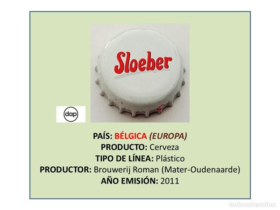Coleccionismo de cervezas: TAPON CORONA CAPSULA CHAPA CERVEZA SLOEBER (B&Eacute;LGICA)