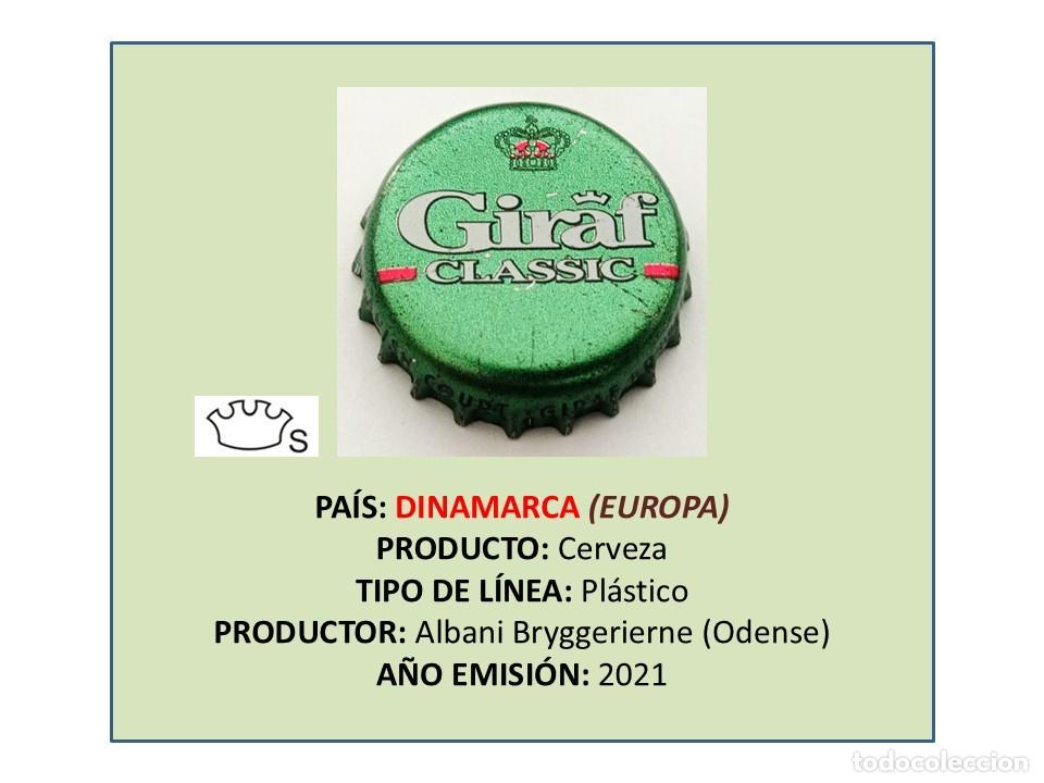 Coleccionismo de cervezas: TAPON CORONA CAPSULA CHAPA CERVEZA GIRAF CLASSIC (DINAMARCA)