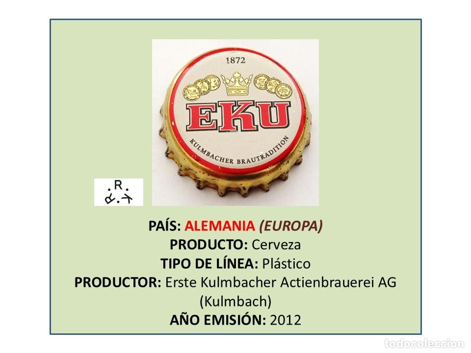 Coleccionismo de cervezas: TAPON CORONA CAPSULA CHAPA CERVEZA EKU (ALEMANIA)